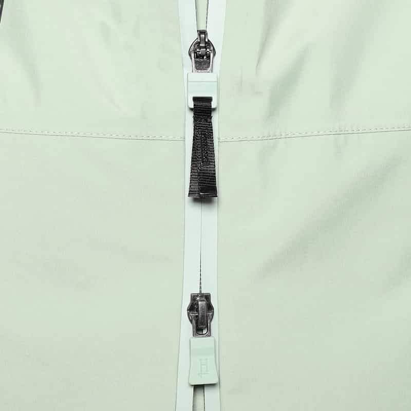 HERNO フーデッド ティアードショートコート LIGHT GREEN