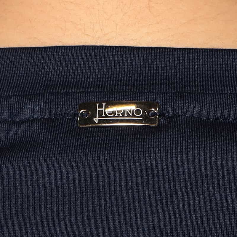 HERNO タフタフリル ドッキングカットソー NAVY