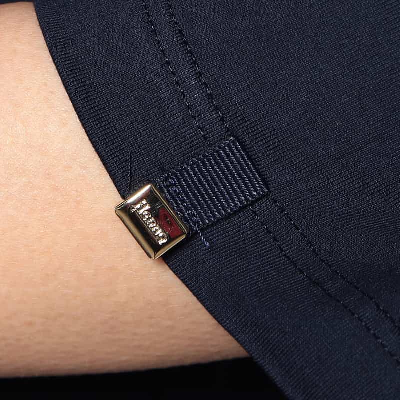 HERNO タフタフリル ドッキングカットソー NAVY