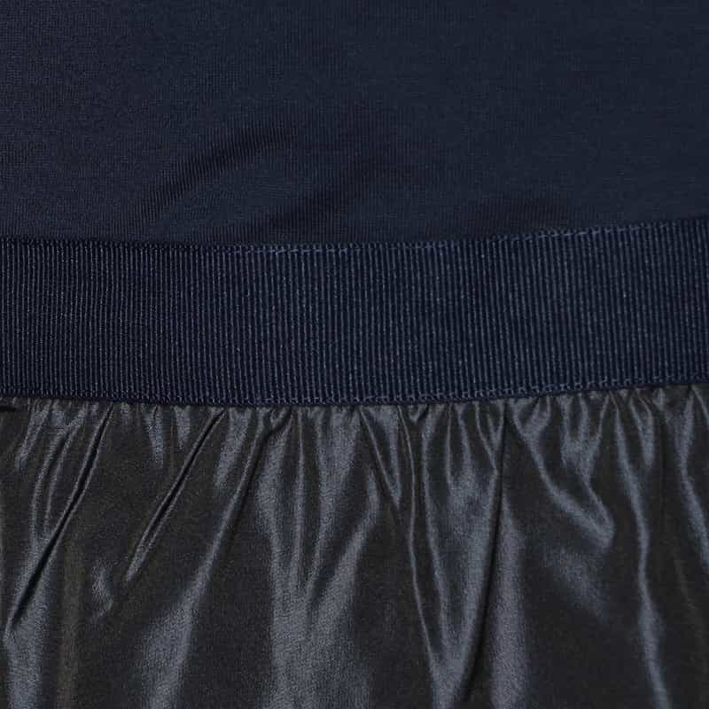 HERNO タフタフリル ドッキングカットソー NAVY