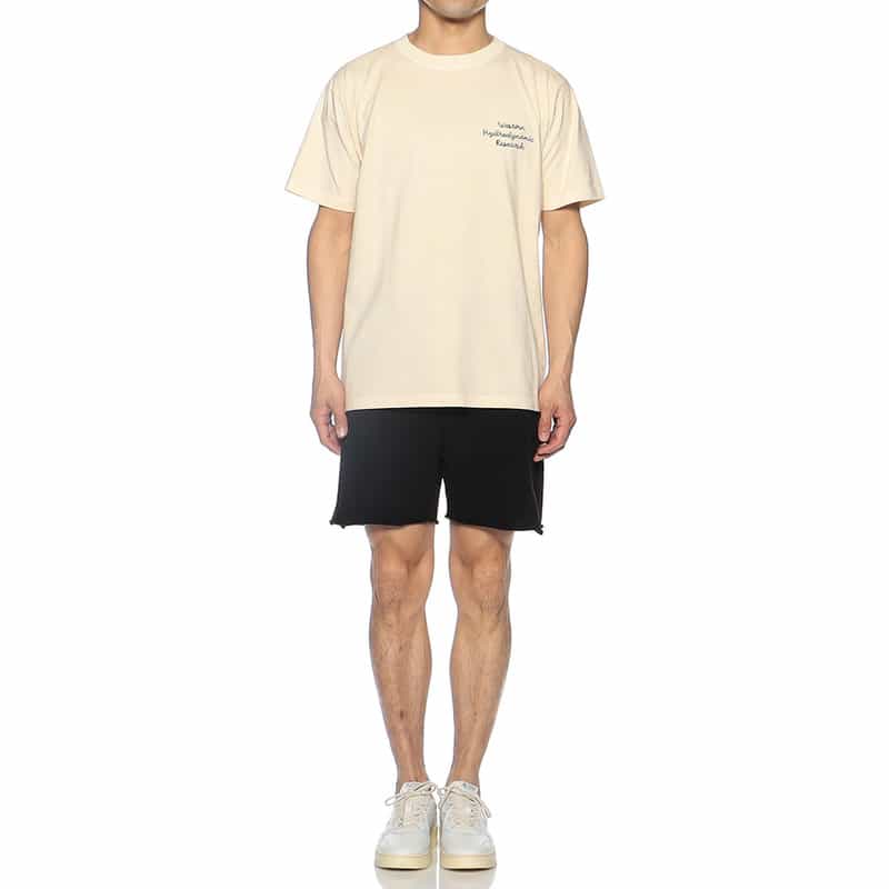 WESTERN HYDRODYNAMIC RESEARCH ロゴ刺繍Tシャツ WHITE