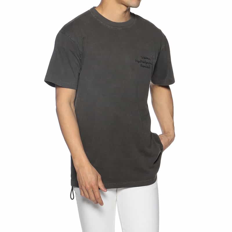 WESTERN HYDRODYNAMIC RESEARCH ロゴ刺繍Tシャツ BLACK