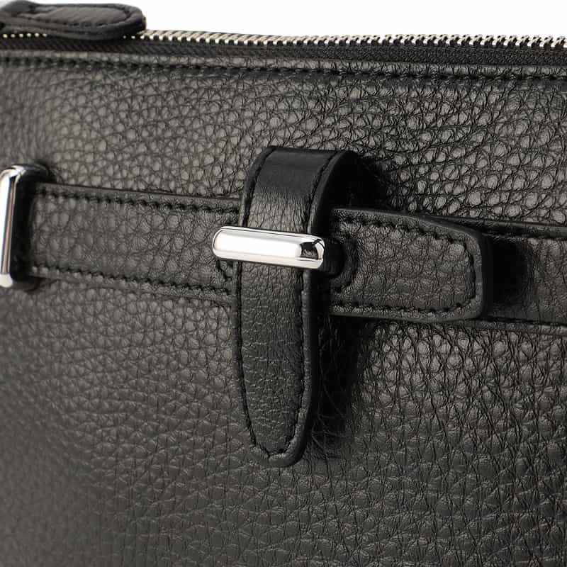 PELLE MORBIDA PELLE MORBIDA＜ペッレ モルビダ＞レザーショルダーバッグ "MB081" BLACK