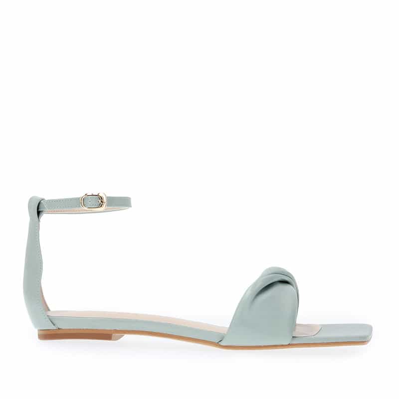 BARNEYS NEW YORK ローヒール ストラップサンダル BLUE