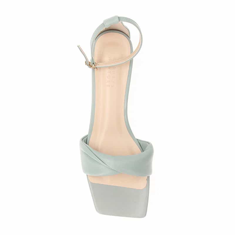 BARNEYS NEW YORK ローヒール ストラップサンダル BLUE