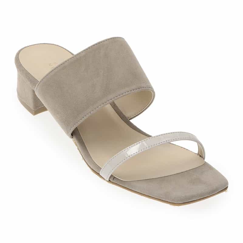 BARNEYS NEW YORK ダブルストラップサンダル GRAY