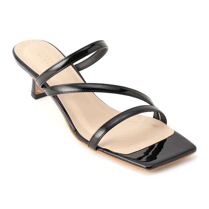 BARNEYS NEW YORK トリプルストラップサンダル BLACK