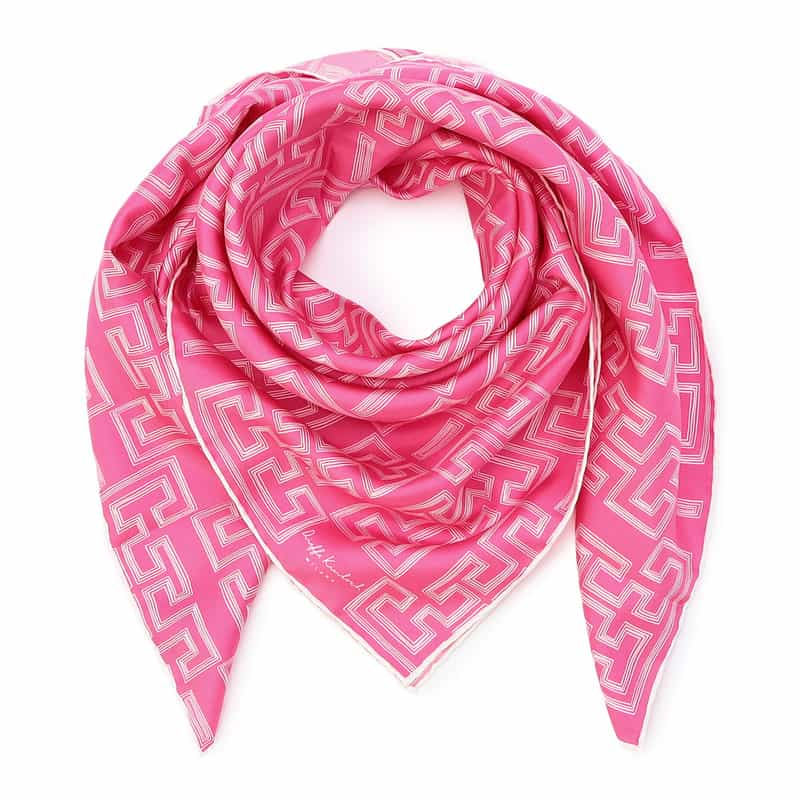 DIEFFE KINLOCH シルクスカーフ PINK