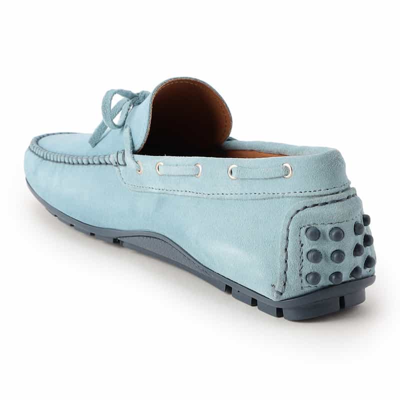 BARNEYS NEW YORK スエードドライビングシューズ TURQUOISE