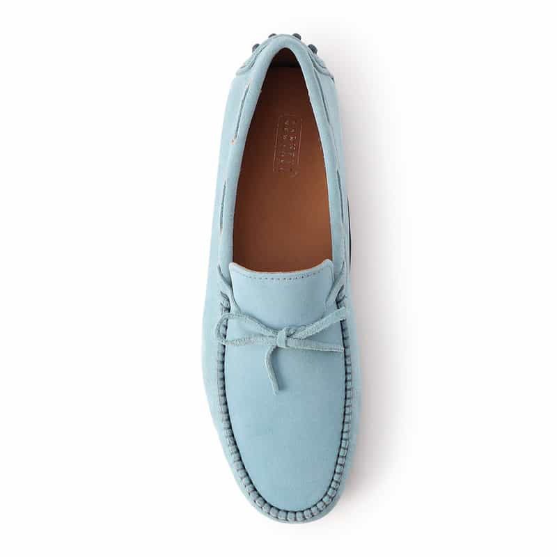 BARNEYS NEW YORK スエードドライビングシューズ TURQUOISE
