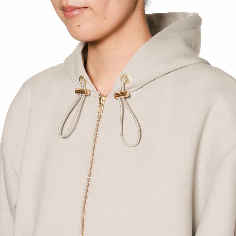 BARNEYS NEW YORK ウォッシャブル ジップアップパーカー LT GRAY