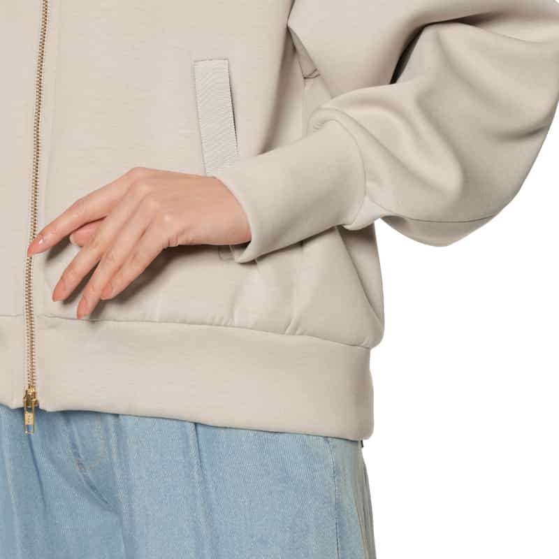 BARNEYS NEW YORK ウォッシャブル ジップアップパーカー LT GRAY