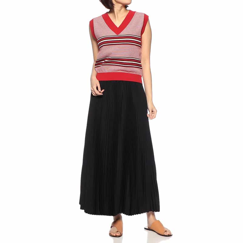 NOMA T.D. Vネックニットベスト RED