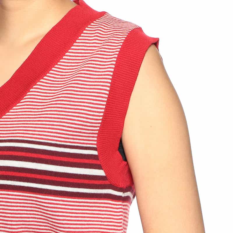 NOMA T.D. Vネックニットベスト RED