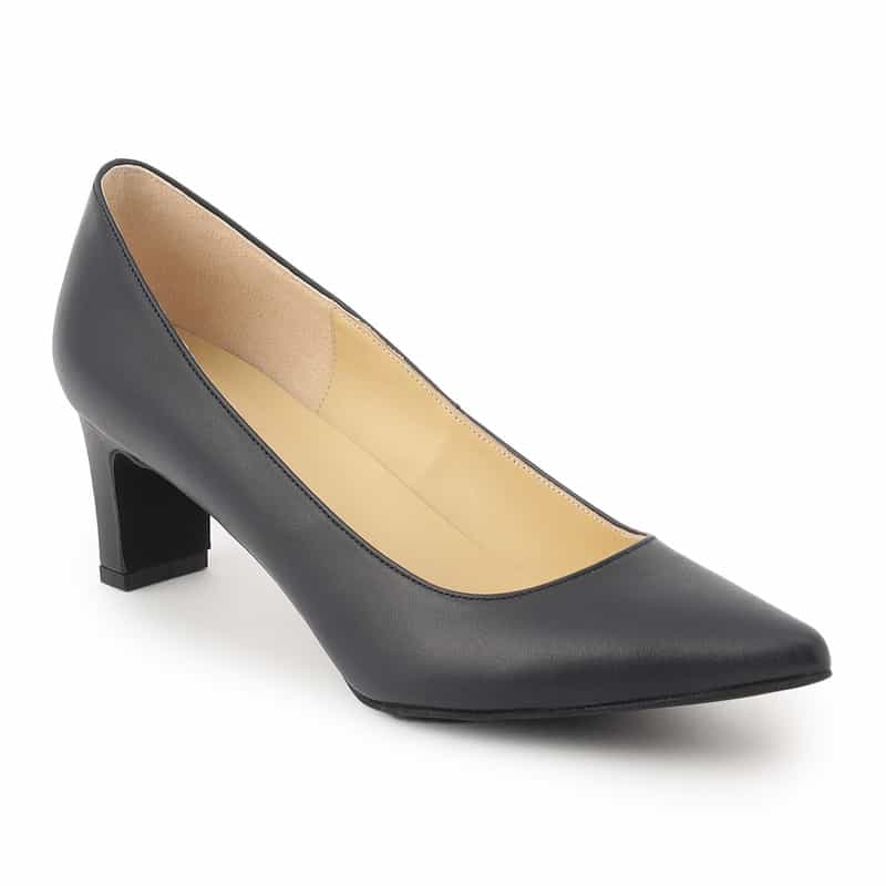 BARNEYS NEW YORK ポインテッドトゥパンプス DARK NAVY