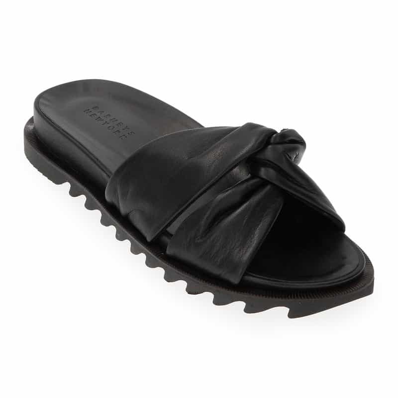 BARNEYS NEW YORK ツイスト フラットサンダル BLACK