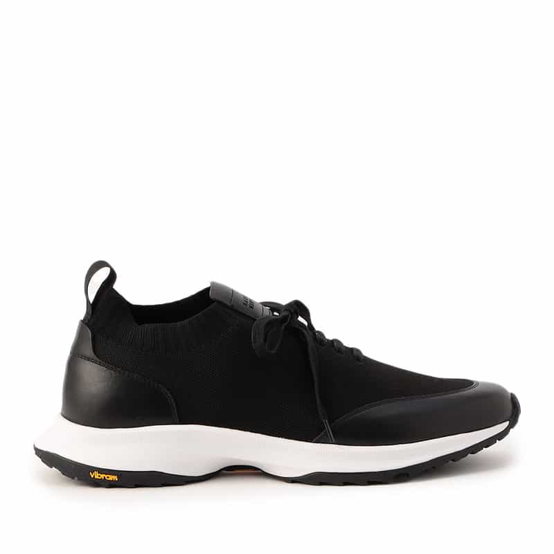BARNEYS NEW YORK 撥水ニットスニーカー BLACK