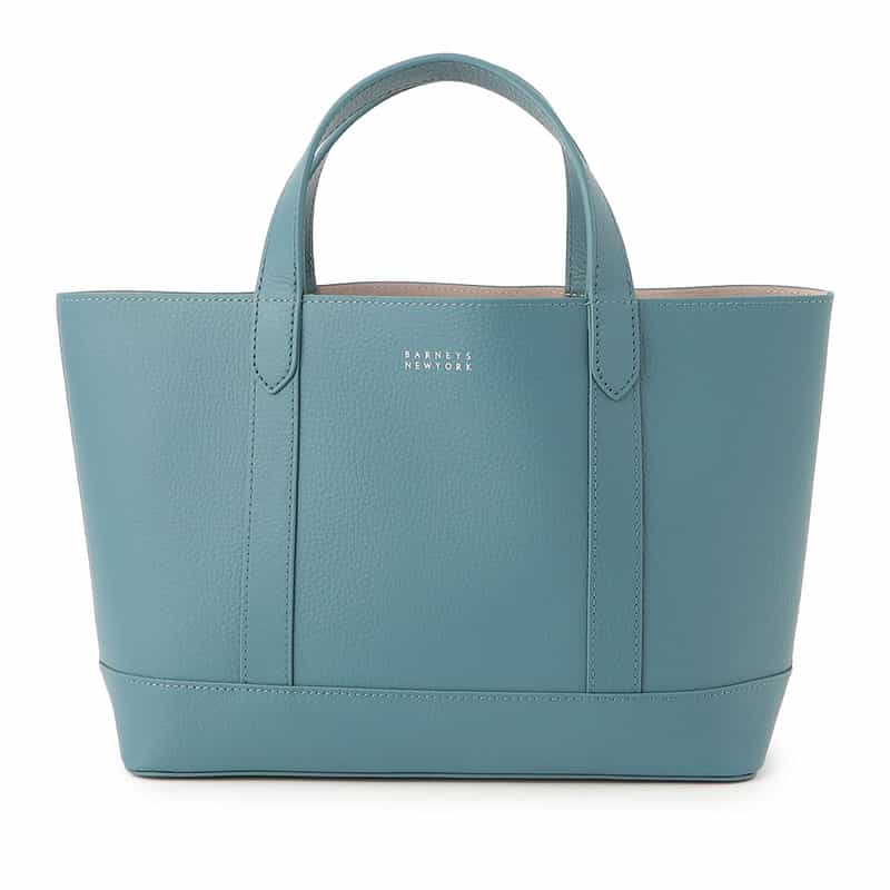 BARNEYS NEW YORK レザートートバッグ TURQUOISE