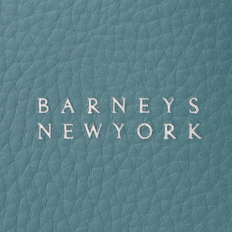 BARNEYS NEW YORK レザートートバッグ TURQUOISE