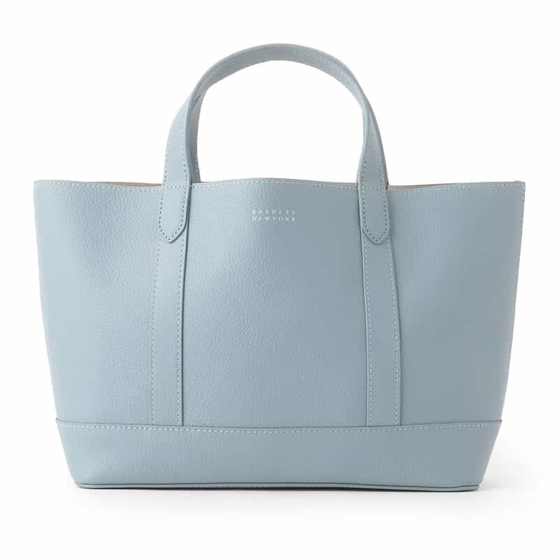 BARNEYS NEW YORK レザートートバッグ LIGHT BLUE