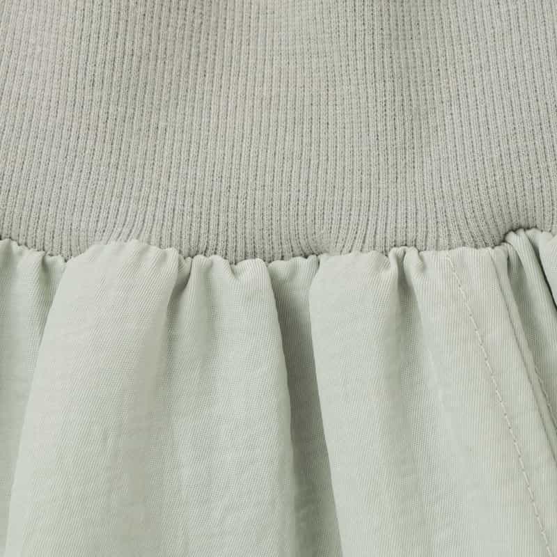 BARNEYS NEW YORK ウォッシャブル バルーンシルエットロングスカート LIGHT GRAY