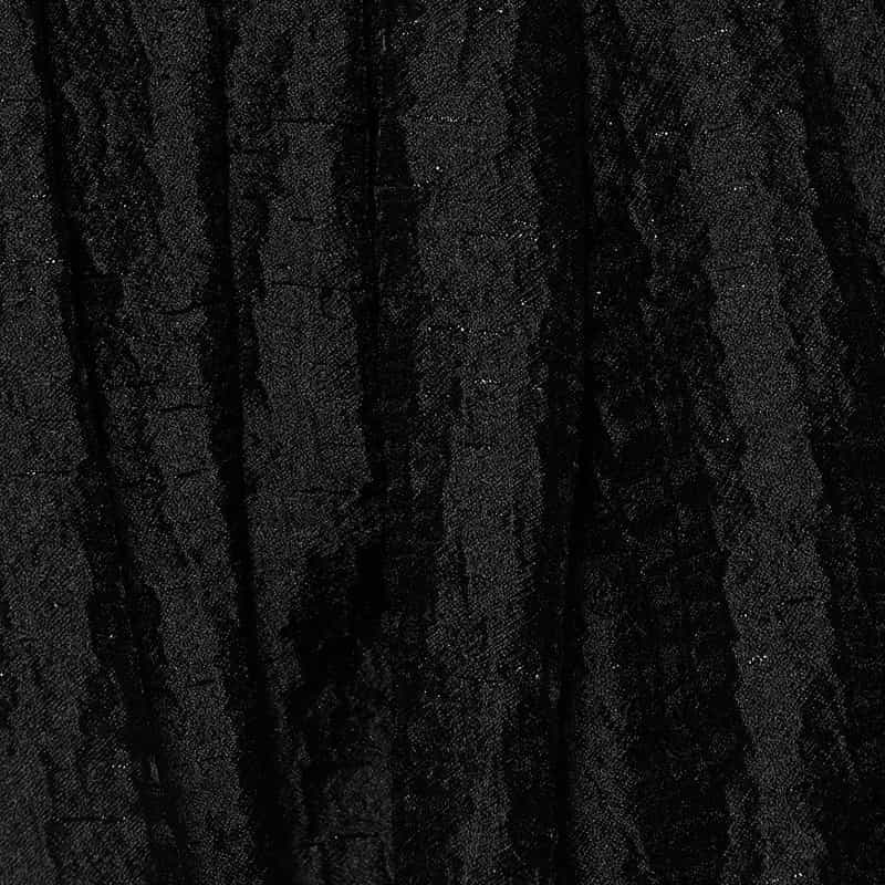 BARNEYS NEW YORK ジャカード素材ギャザーロングスカート BLACK