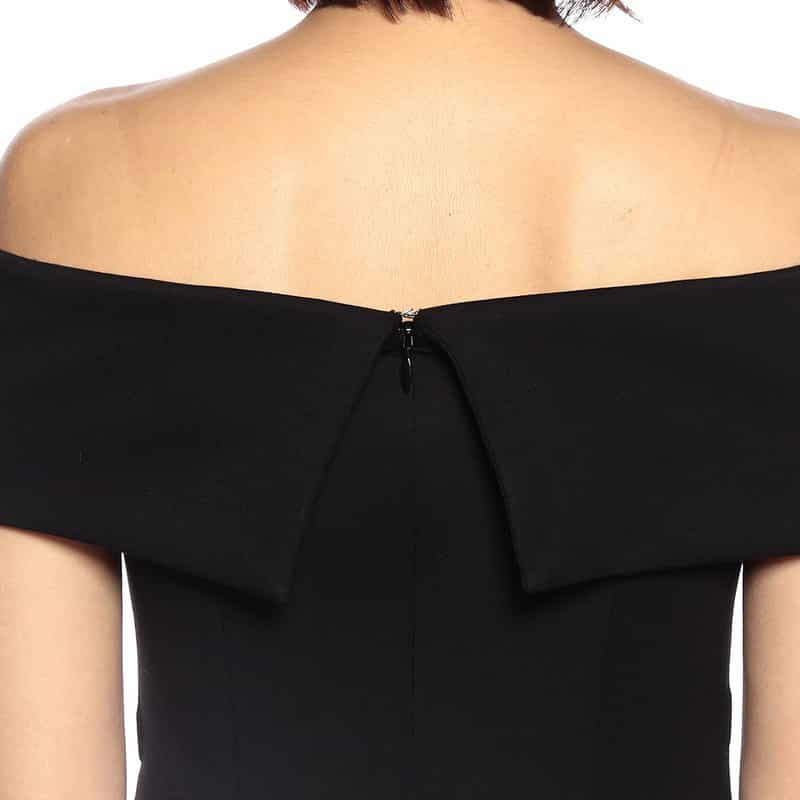 BARNEYS NEW YORK オフショルダードレス BLACK