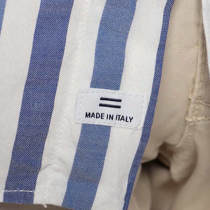 ALESSANDRO GHERARDI ストライプ柄シャツ BLUE