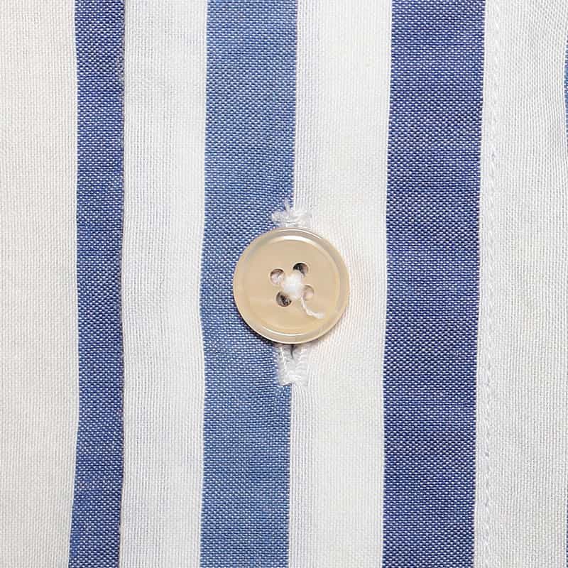 ALESSANDRO GHERARDI ストライプ柄シャツ BLUE