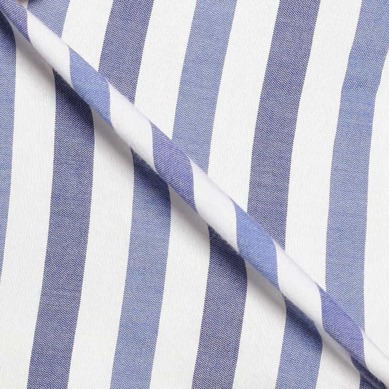 ALESSANDRO GHERARDI ストライプ柄シャツ BLUE