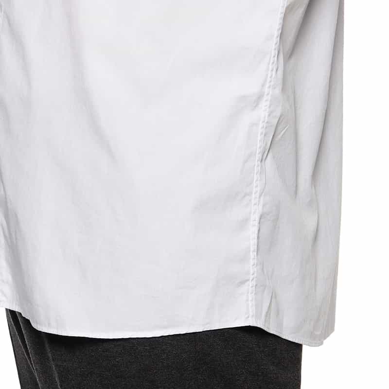 ALESSANDRO GHERARDI コットンポプリンシャツ "ARMY" WHITE