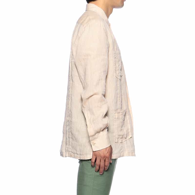 ALESSANDRO GHERARDI リネンキューバシャツ BEIGE