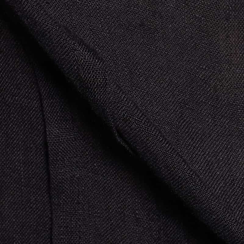 ALESSANDRO GHERARDI リネンキューバシャツ BLACK