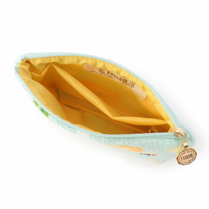 FEILER 限定ライオン&ドット柄ポーチ LIGHT GREEN