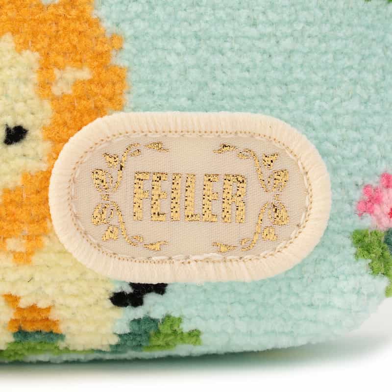 FEILER 限定ライオン&ドット柄ポーチ LIGHT GREEN