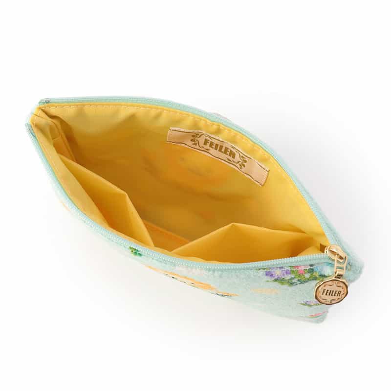FEILER 限定ライオン＆ドット柄ポーチ LIGHT GREEN