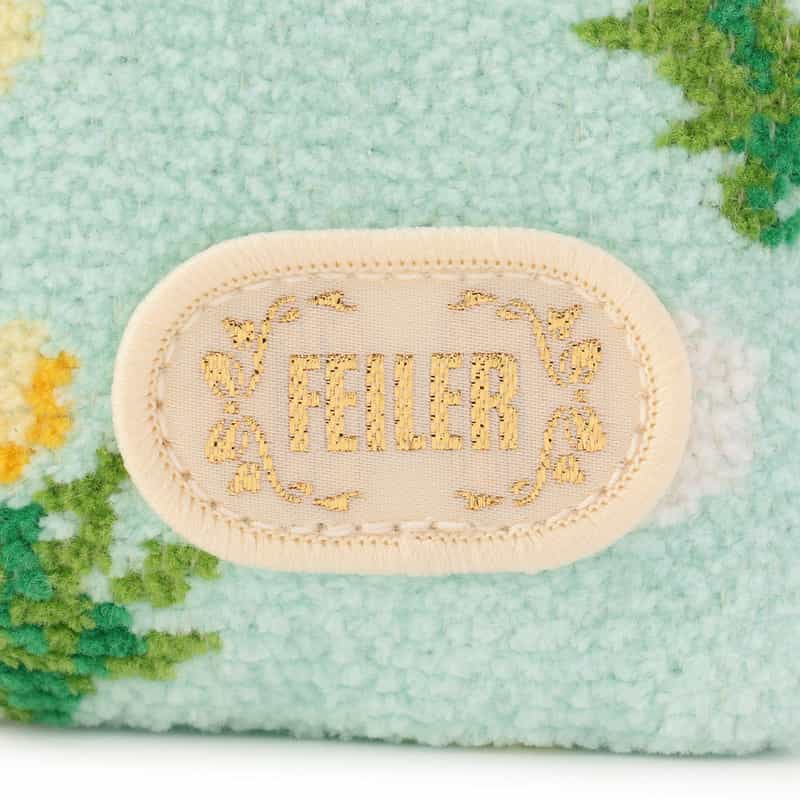 FEILER 限定ライオン＆ドット柄ポーチ LIGHT GREEN