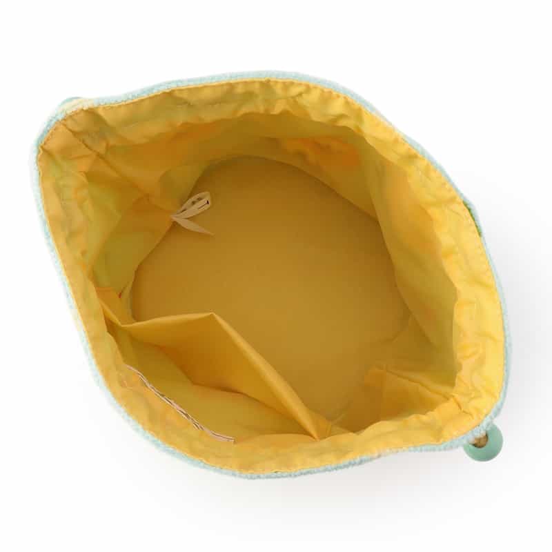 FEILER 限定ライオン＆ドット柄巾着 LIGHT GREEN