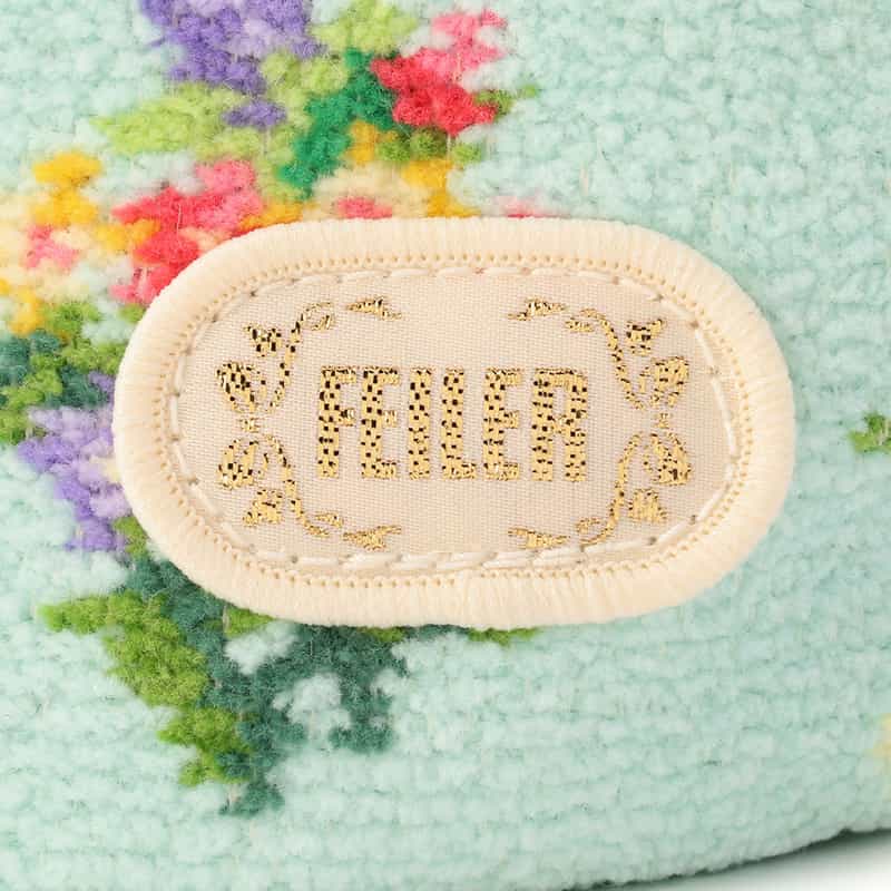 FEILER 限定ライオン＆ドット柄巾着 LIGHT GREEN