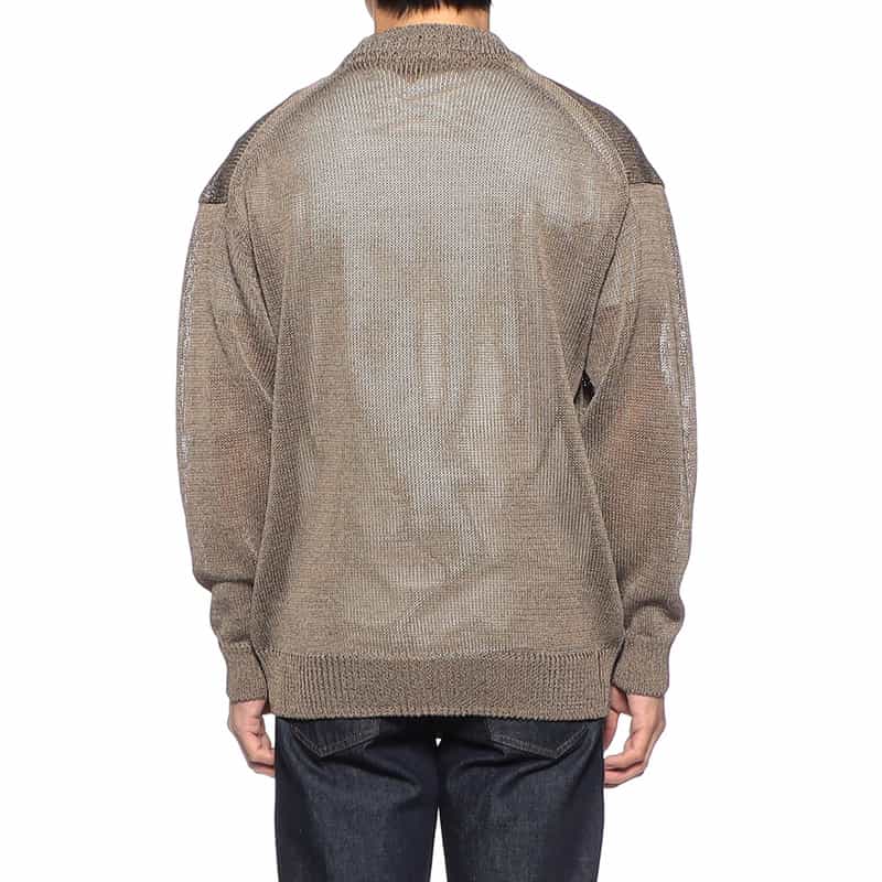 GIM Vネックニットカーディガン KHAKI