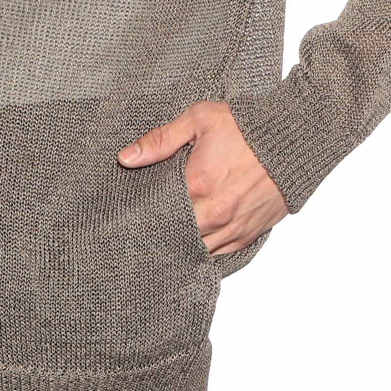 GIM Vネックニットカーディガン KHAKI