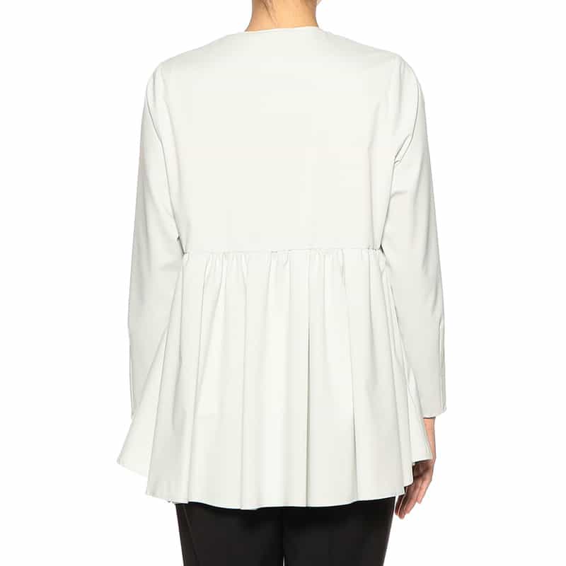 BARNEYS NEW YORK ウォッシャブル フレアジャケット LIGHT GREEN