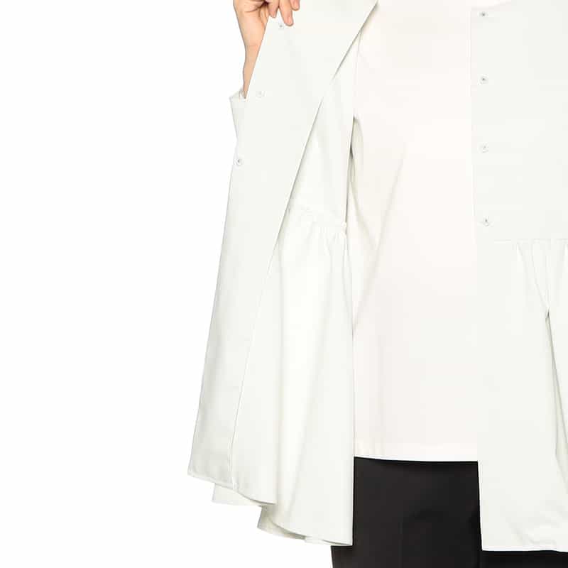 BARNEYS NEW YORK ウォッシャブル フレアジャケット LIGHT GREEN