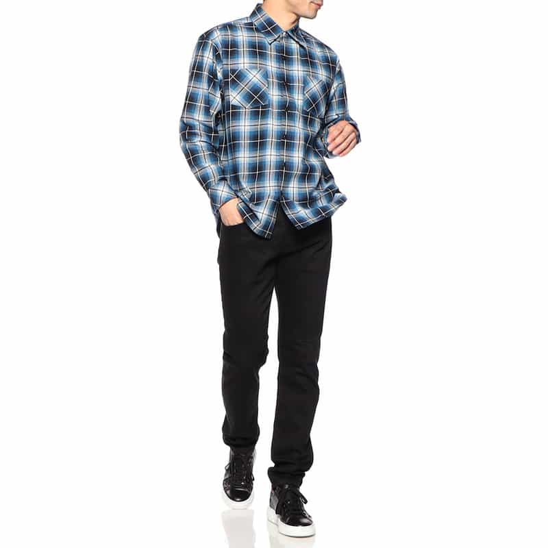 RAFU バーニーズ ニューヨーク限定チェック柄シャツ BLUE