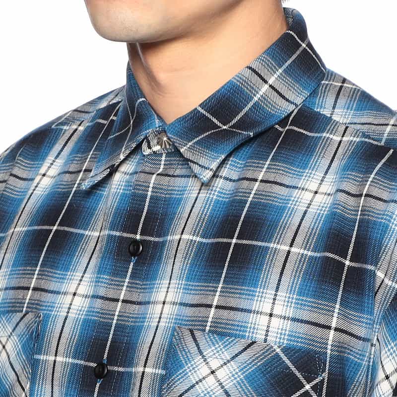 RAFU バーニーズ ニューヨーク限定チェック柄シャツ BLUE