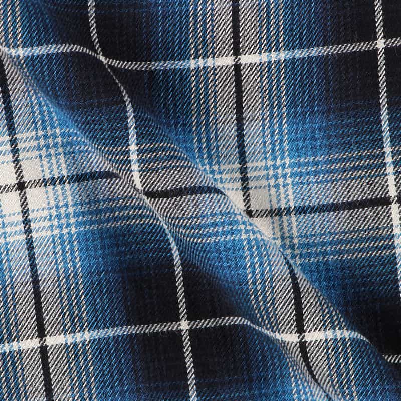 RAFU バーニーズ ニューヨーク限定チェック柄シャツ BLUE