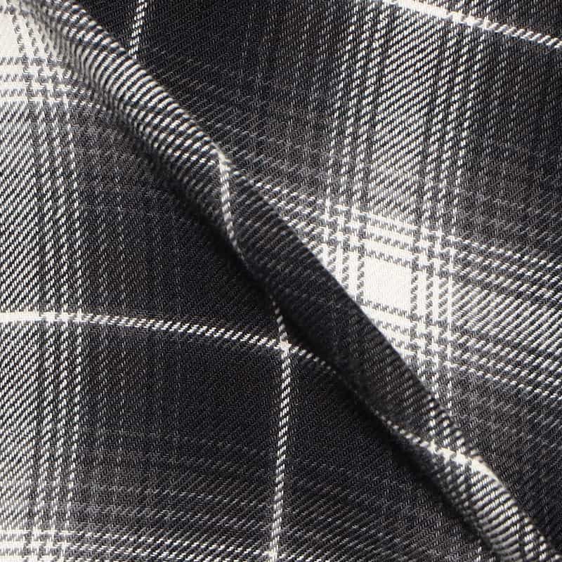 RAFU バーニーズ ニューヨーク限定チェック柄シャツ BLACK