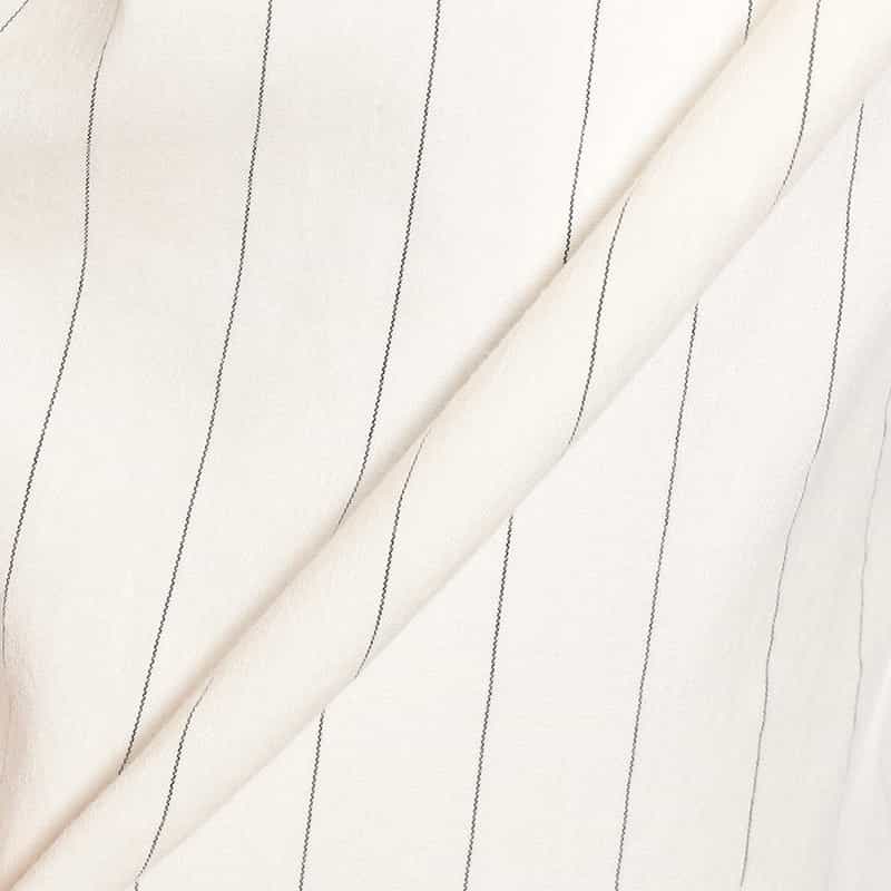 BARNEYS NEW YORK セットアップ ピンストライプ柄ドローストリングパンツ WHITE