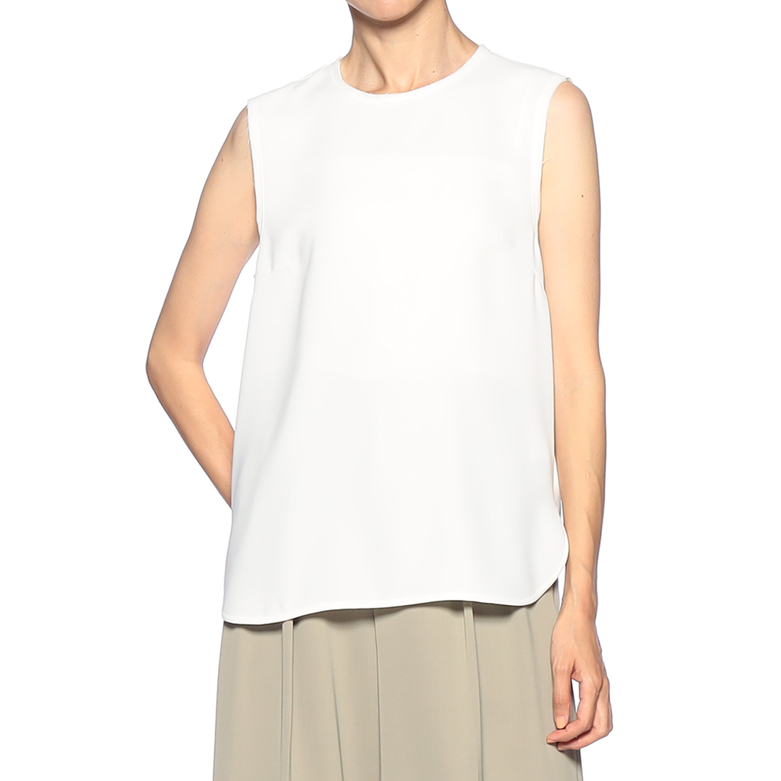 ウォッシャブル シフォンタンクトップ