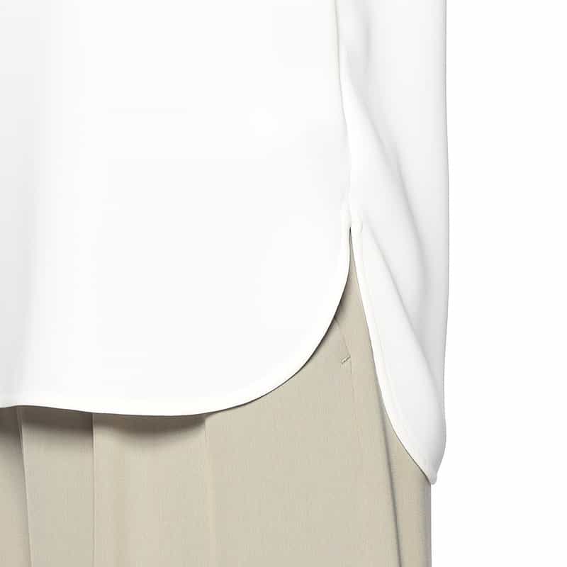 BARNEYS NEW YORK ウォッシャブル シフォンタンクトップ WHITE